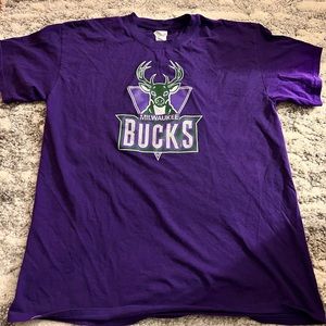 Purple Vintage Milwaukee Bucks Shirt